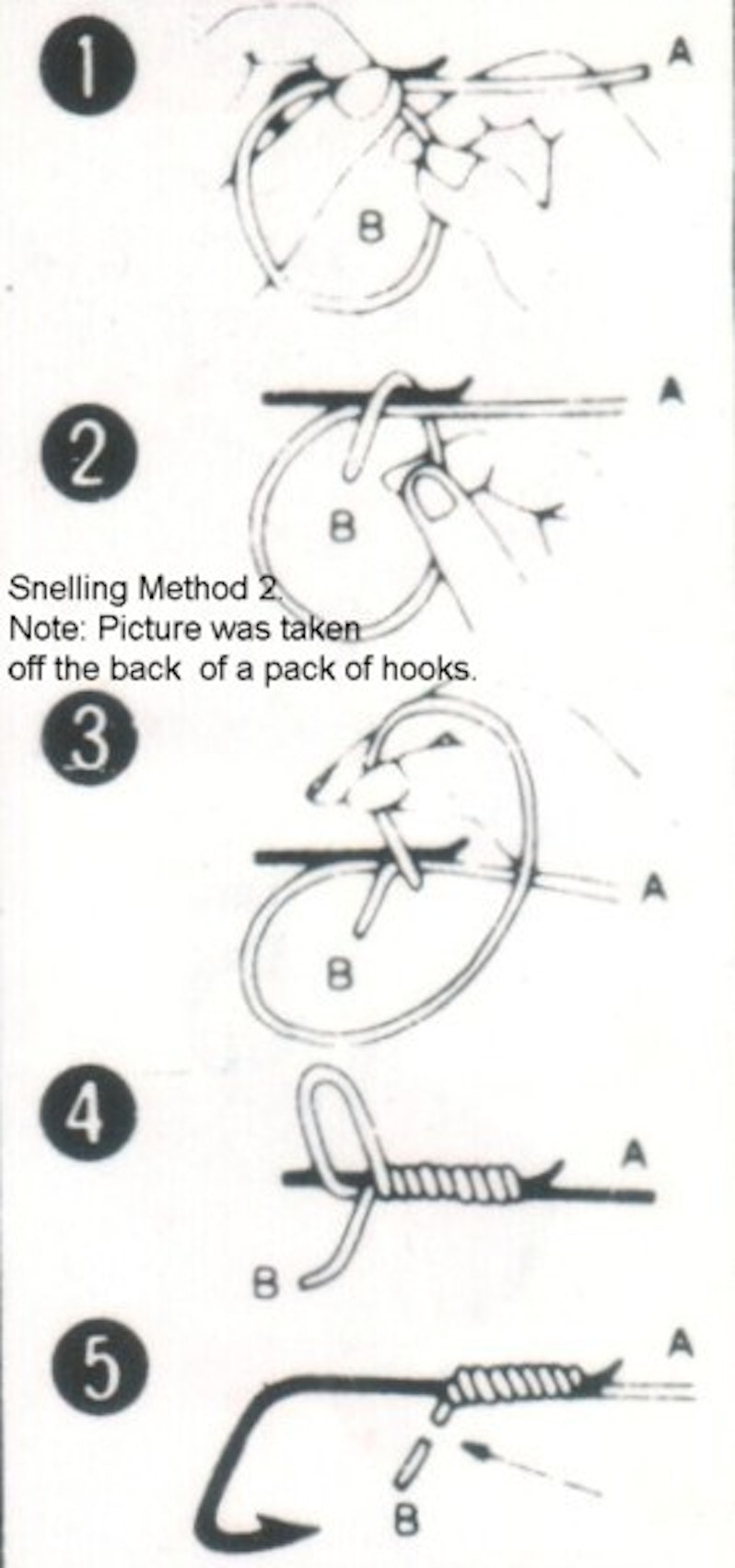 Tying spade end hooks
